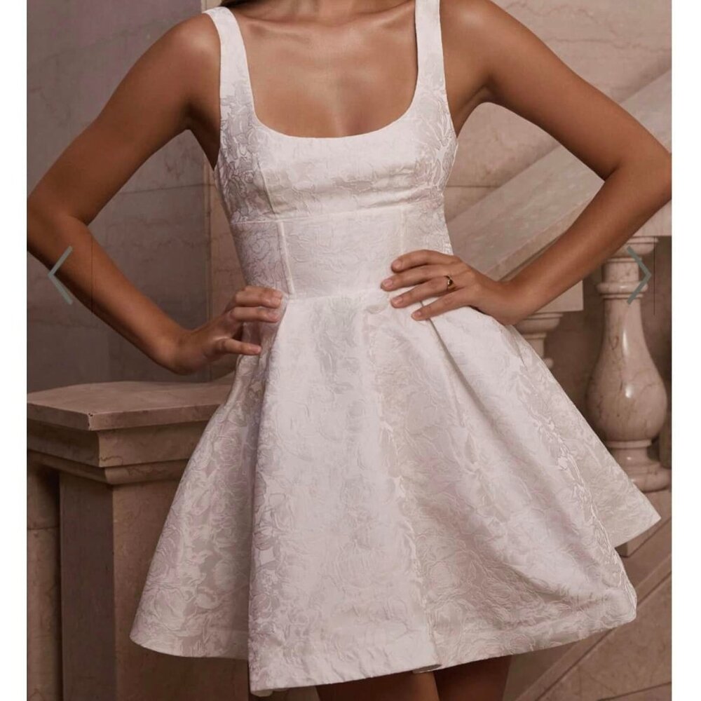 Showpo Stephanie Corset Scoop Neck Mini Dress